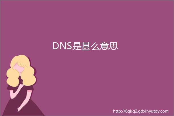 DNS是甚么意思